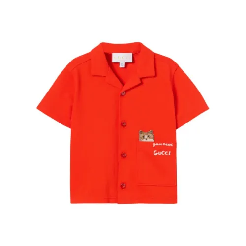 GUCCI Повседневная рубашка FW25 для малышей и детей младшего возраста