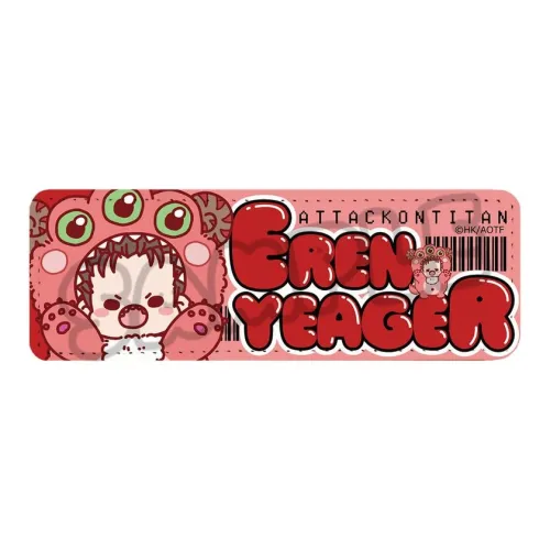 March·Monster Атака титанов Эрен Йегер Леви Акерман Тиби Красный глаз Кукла Костюм Значки