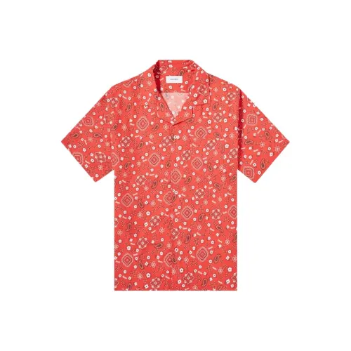 RHUDE Red Men's Shirts RHUDE Красные Мужские Рубашки
