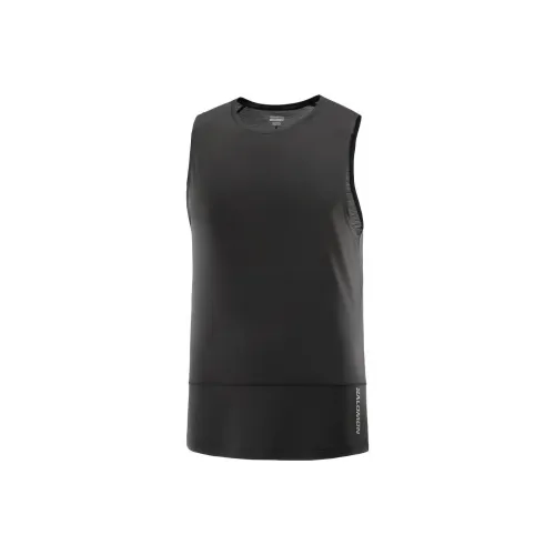 SALOMON CROSS RUN Мужские майки черного цвета