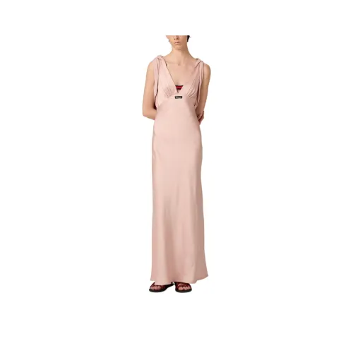 MIU MIU Без рукавов Платье Женское Светло-Розовое