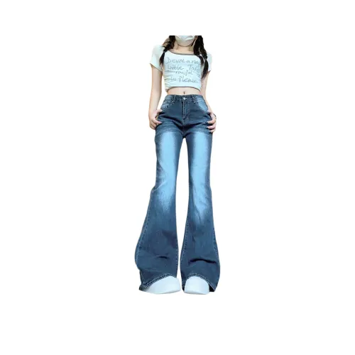 FOREST LIBRARY Синие Унисекс Джинсы