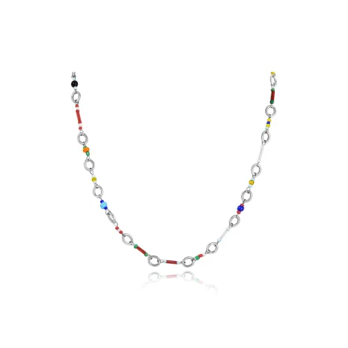 DH7 Цветное стекло Ожерелья Унисекс