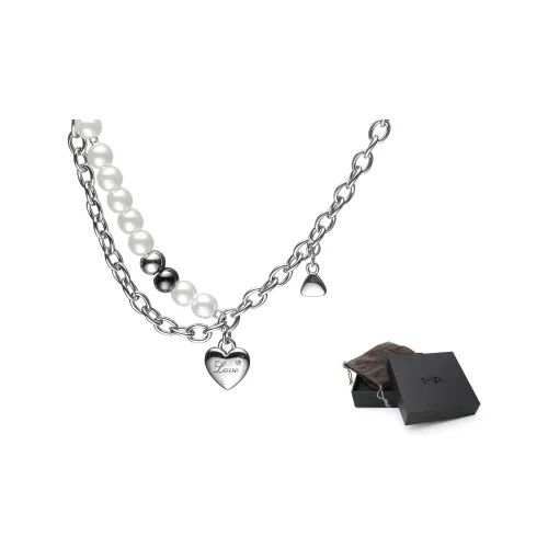 DAP Титановая сталь Ожерелье Серебряное Унисекс