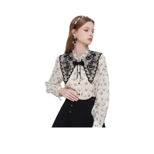 AIVEI Светло-бежевые Женские Рубашки