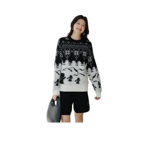 SNOWFORTE Свитер Женский Обсидиан Черный