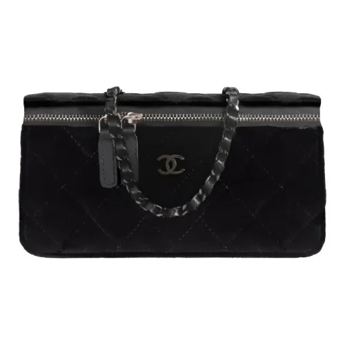 CHANEL So Black Велюр Длинная сумка для коробок унисекс черный