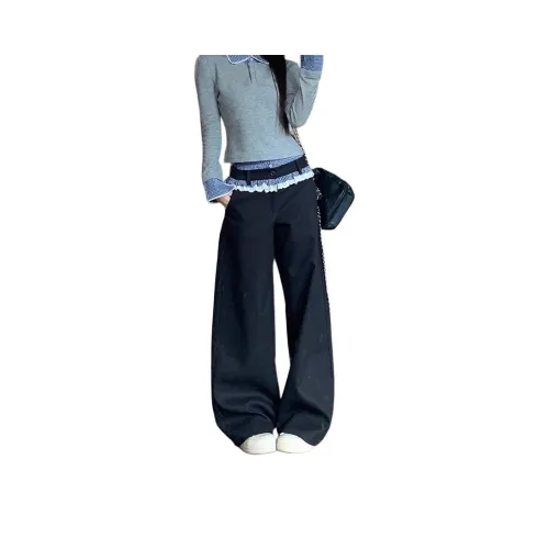 YEARNED Черные Женские Костюмные Брюки