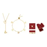 Ожерелье в форме буквы Y + Браслет с милым кроликом Wufu Эксклюзивный подарок в коробке