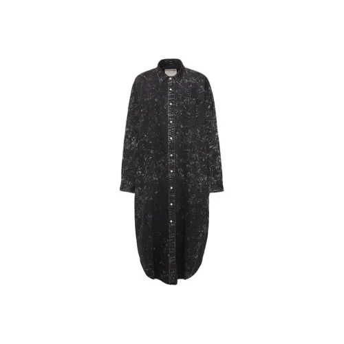 R13 Black Женские Длинные Рукава Платья