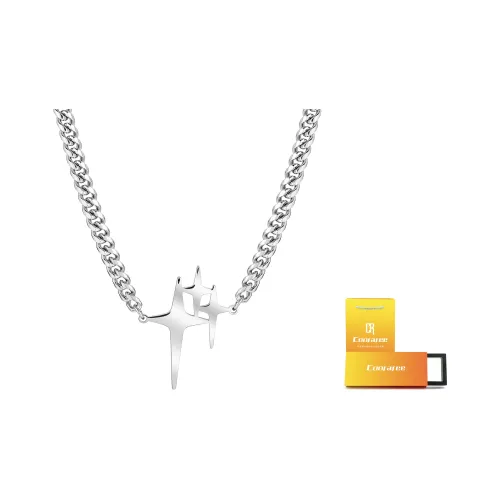 Cooraree Титановые стальные ожерелья унисекс