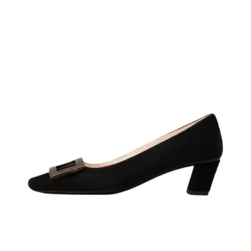 Roger Vivier Belle Vivier Квадратный каблук Высокие каблуки 4,5 см Женские Черный