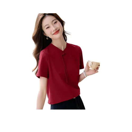 Mo Han Yi Mei T Рубашка Женская Вермильон