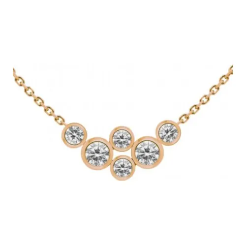 Redline 18К Розовое золото Бриллиантовое ожерелье Женское серебро