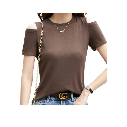 Происхождение Рукав с спущенным плечом T-Рубашка Женская