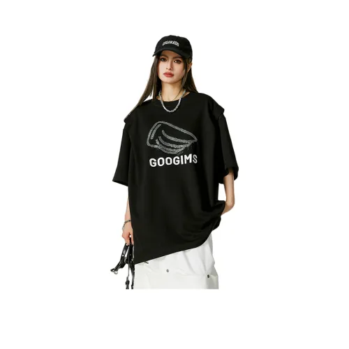 GOOGIMS Т-рубашка с оборванным рукавом женская