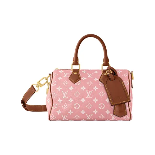 LOUIS VUITTON NIGO Collaboration Speedy Телячья кожа Сумка через плечо Сумка Мужская Розовая