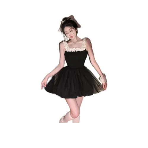 PUNCHUN Studio Slip Платье Женское Черное