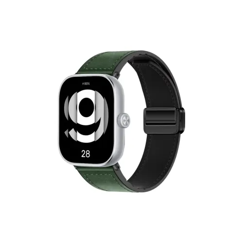 DiaYzlo Ремешок Xiaomi Красный Бежевый Совместимость Кожаный "Crazy Horse" Силиконовый Материал 130-190 мм