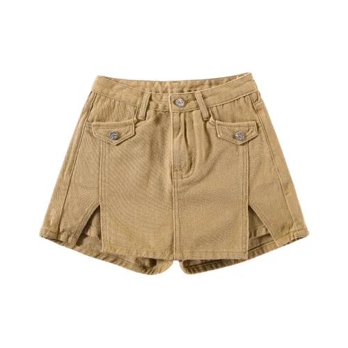 Розовые джинсовые короткие юбки для женщин