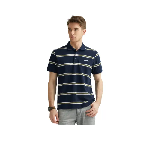 JEEP Slim Fit Polo с короткими рукавами и отложным воротником унисекс