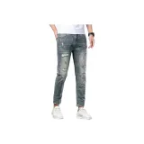 Синий, длина до щиколотки