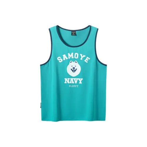 WAYNEXZAVIER Blue Men's Tank Tops