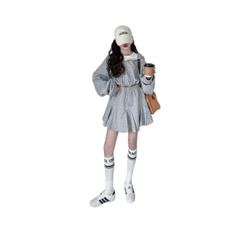 Подростки Because no Комплект с юбкой Серый Юбка