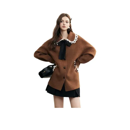 AIVEI Кофе Женские Пальто