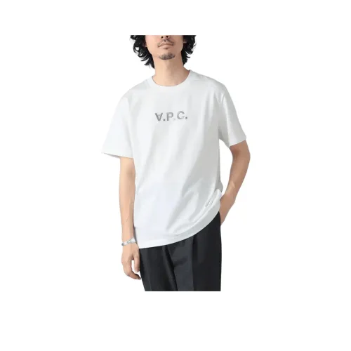 A.P.C. Joint Paragraph Brilla Per Il Gusto Collaboration Белый и Серый Мужские T-рубашки