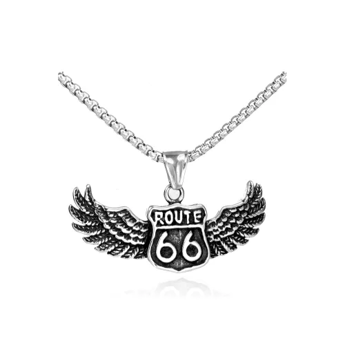 66ROUTE 66 Ожерелья из нержавеющей стали Мужской