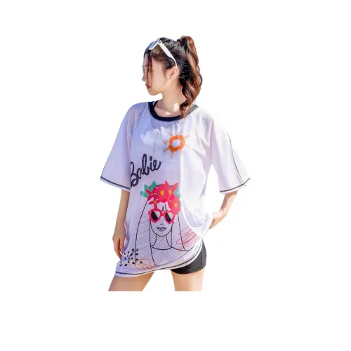 Барби Двухкомпонентный Купальник Женский Белый