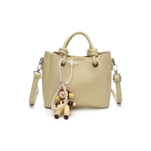 Han Munie ПУ (полиуретан) Одно плечо Через плечо Сумка-ведро Сумка Женская Экрю черный фиолетовый желтый синий