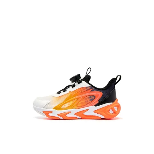 QIAODAN Детские беговые кроссовки Low Топ Daily Апельсин/Джордан-белый Пре-школа