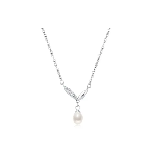 TEEX Сверкающий страз медный сплав ожерелья женские