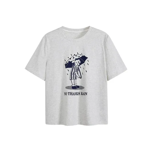 KUOSE Светло-серые женские футболки T