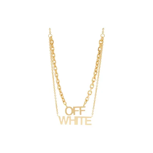 Off Белый Brass Necklaces Золотой Женские