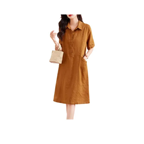 MJ Женские Платья с Короткими Рукавами