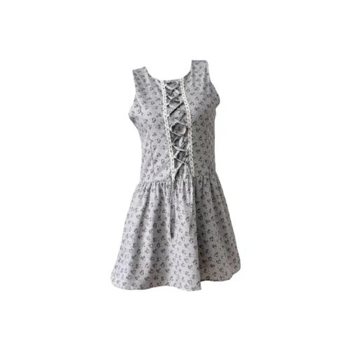 SEAR OFFICIAL Серые Женские Платья без рукавов