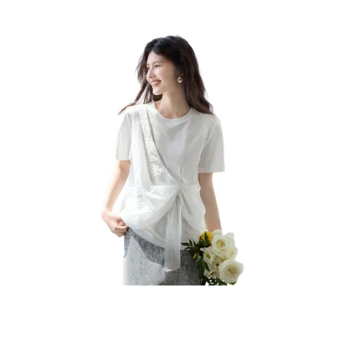 XWI Натуральный белый Женские футболки