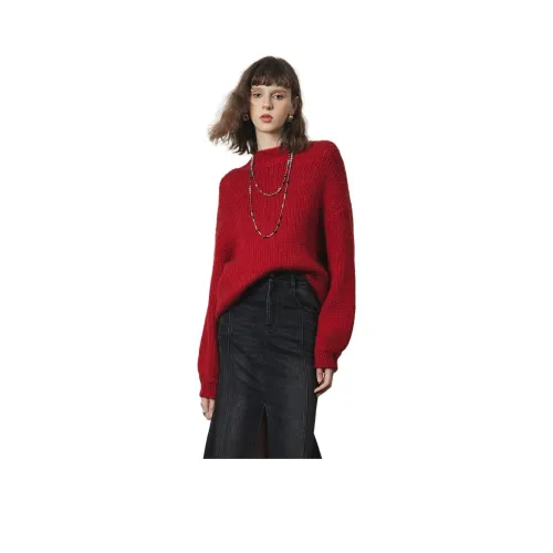 AIVEI Red Women's Sweaters AIVEI Красный Женские Свитера