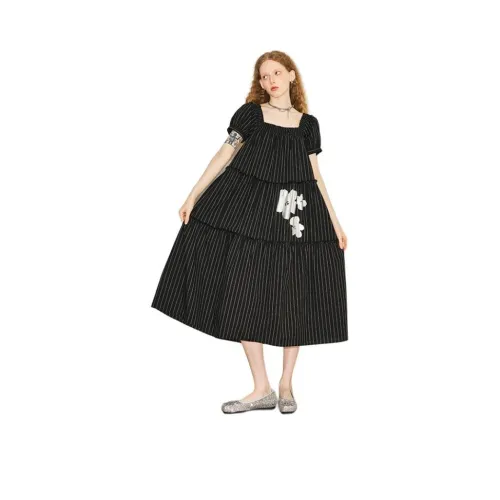 DIDDI MODA Женские Платья с Короткими Рукавами