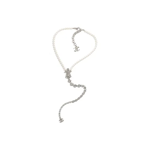 CHANEL 23 Spring Summer Металл Стразы Искусственный жемчуг Ожерелья Женские