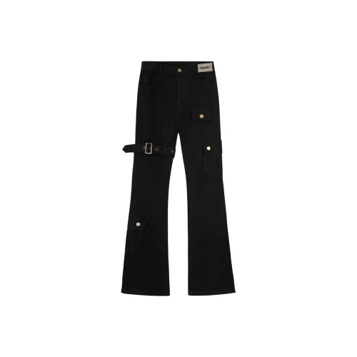 TSMLXLT Черные унисекс джинсы