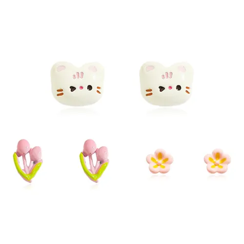 DVNRR Сплав Серьги-гвоздики Женские