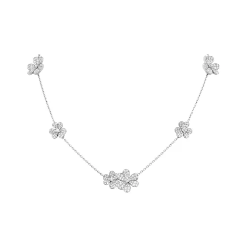 Van Cleef & Arpels Frivole Series Ожерелье Белое, золотое Женское