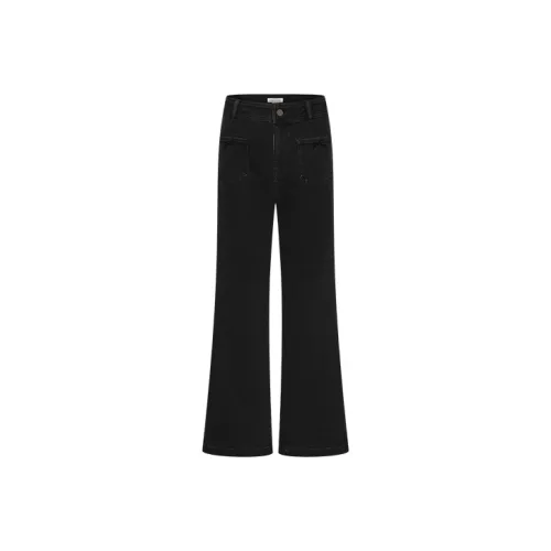 URBAN REVIVO Глубокий черный Женские Джинсы