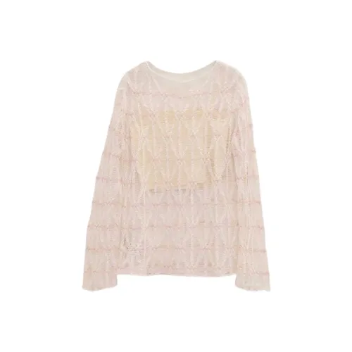 SWAYING KNIT Абрикос Женские Трикотаж