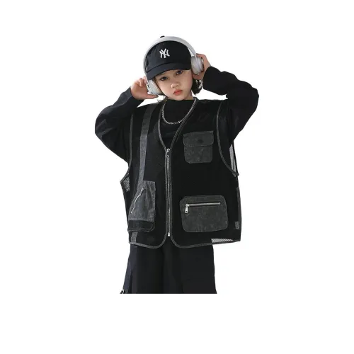 The panda is round Повседневная спортивная одежда Черный Детский