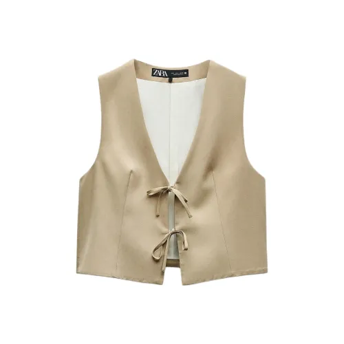 ZARA Льняная ткань Женские Майки